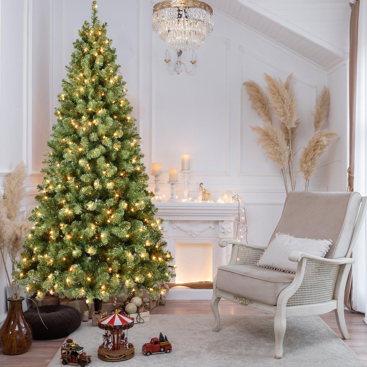 US Local PE, PVC, Green Christmas Tree, Christmas Decorations