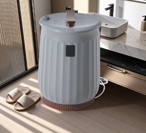 US Local Towel Warmer For Bathroom, 20L Towel Heater With 4 Time Settings & Auto-Off, Safety Child Lock And Temp-Alert Design