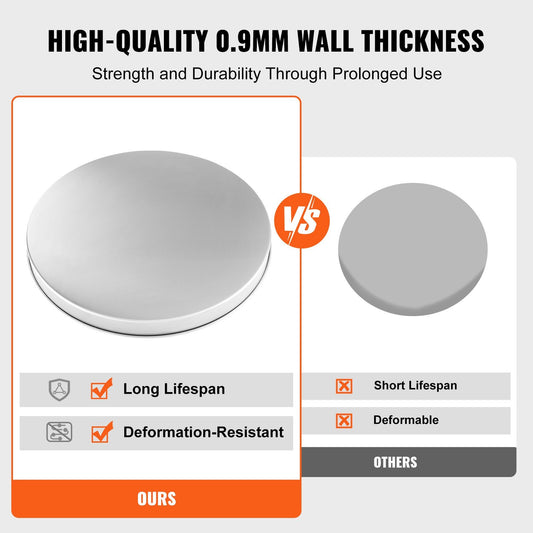 US Local VEVOR Fire Pit Cover Lid, 20Portable Firepit Spark Screen,Stainless Steel Steel Metal Cover, Easy-Opening Outdoor Wood Burning And Camping Stove Accessory, For Outdoor Patio Fire Pits Backyard