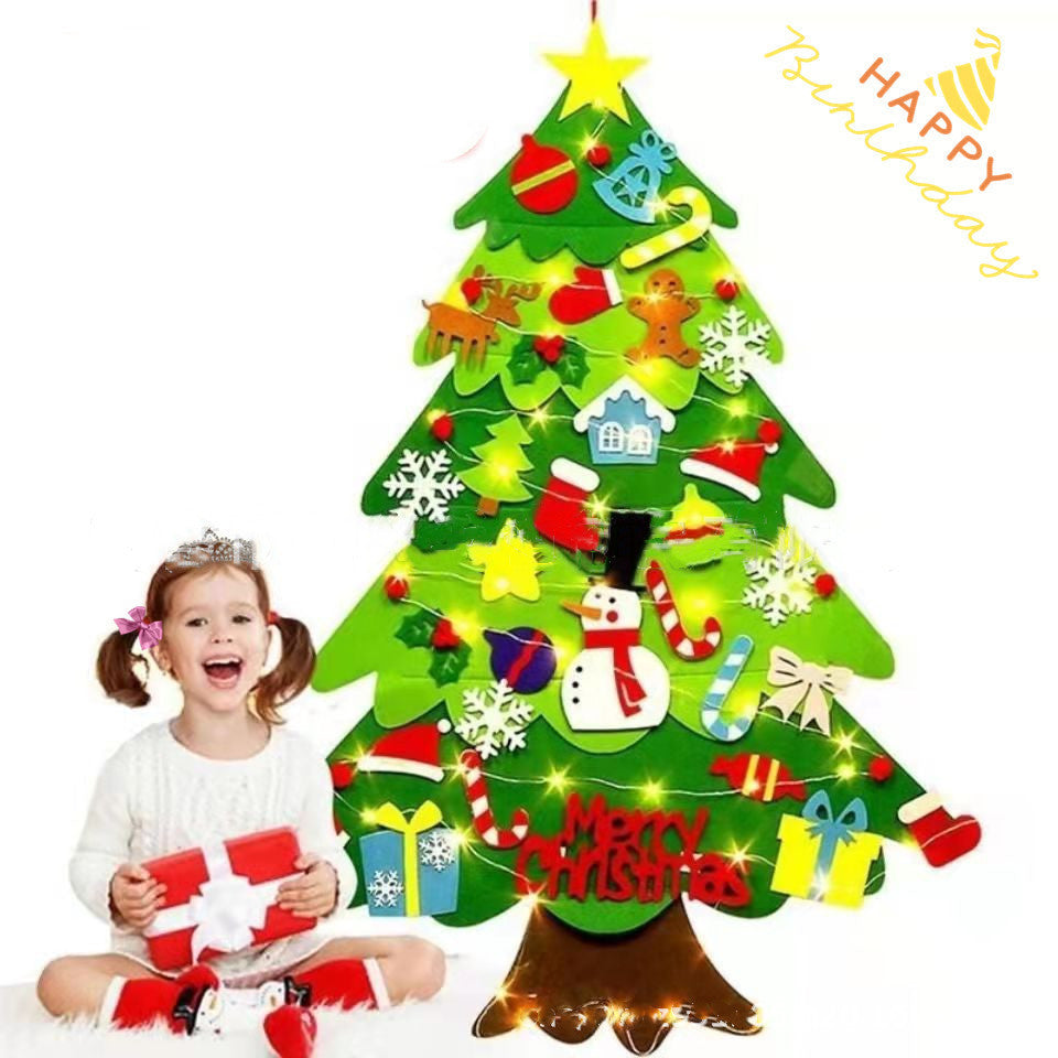 US Local Felt cloth to decorate the Christmas tree