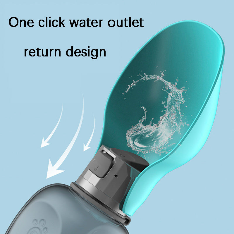 USA Local 800ml Dogs Water Bottle Portable High Capacity Leakproof Pet Foldable Drinking Bowl Golden Retriever Outdoor Walking Supplies Pet Products