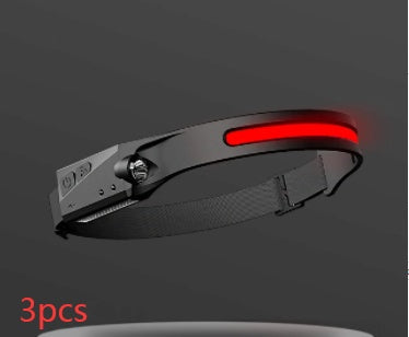USA Local COB LED Induction Riding Headlamp Flashlight USB Rechargeable Waterproof Camping Headlight With All Perspectives Hunting Light