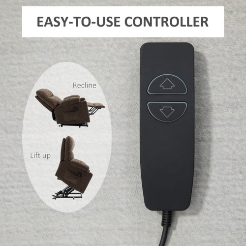 UK Local HOMCOM Electric Riser And Recliner Chair For Elderly, Power Lift Recliner Chair With Remote Control