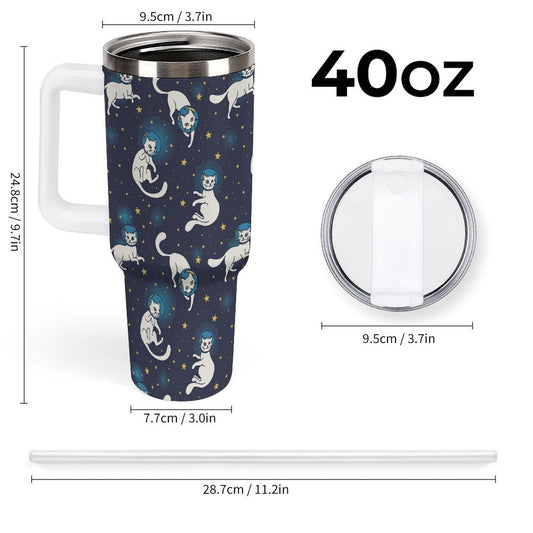 POD US Local Tumbler 40 oz Large Capacity Car Cup Starry Sky, Cat, Universe