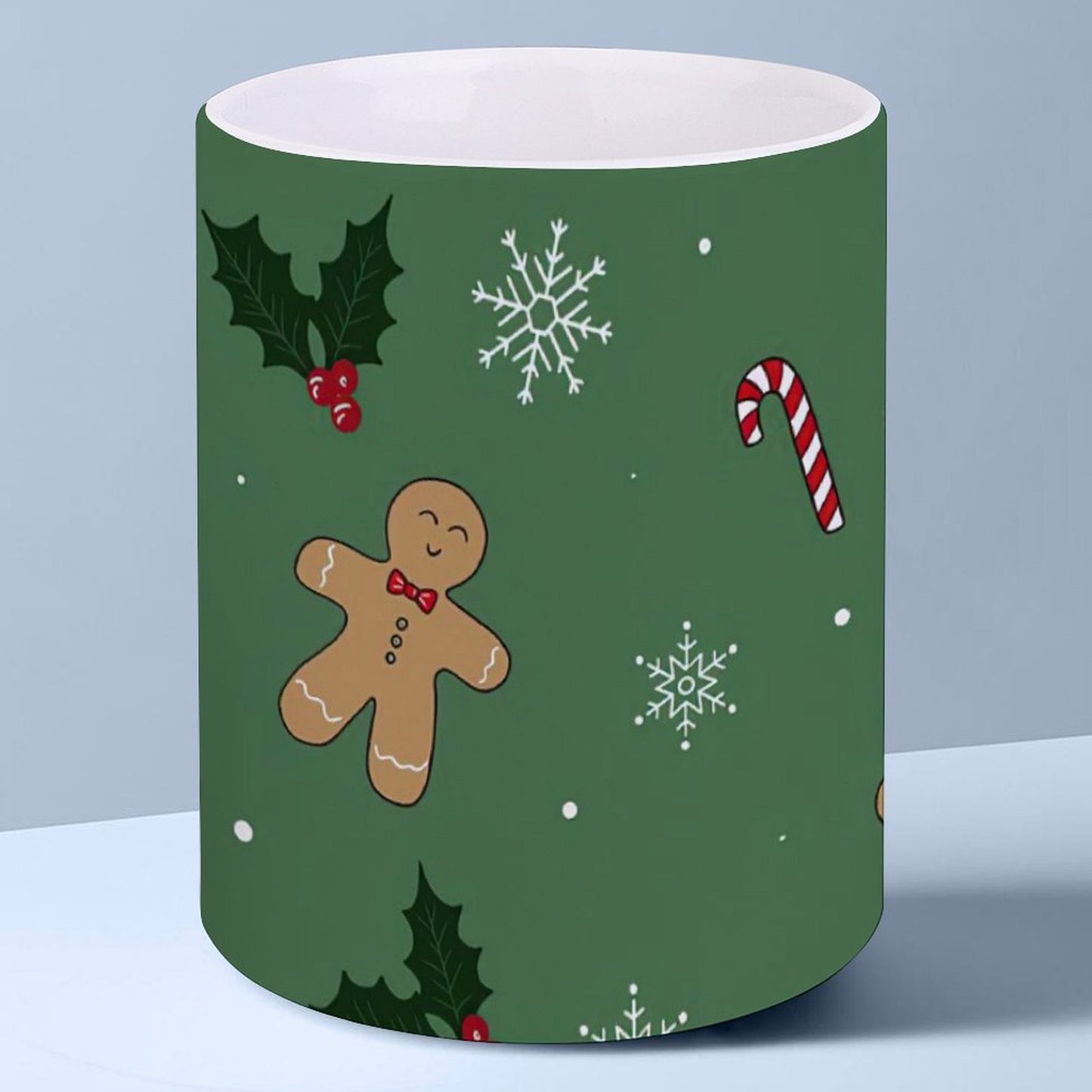 POD US Local White mug with full print, Christmas Biscuit 0097
