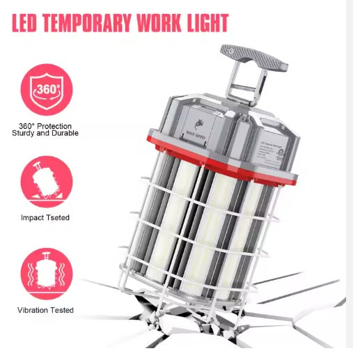 US Local LED Temporary Work Lighting ETL Listed LED Construction Light IP65 60W -150W Work Light With Linkable Connection Design