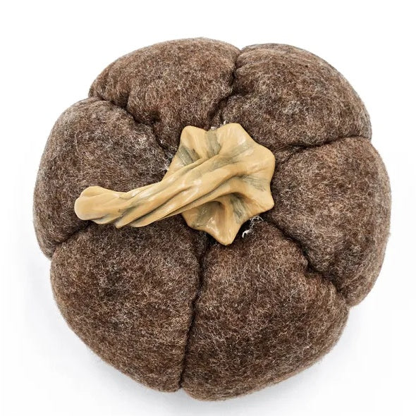 Set Of 3, 8.3x8.3x5.5 Brown Pumpkin, Pumpkin Ornament Decor For Holiday Harvest Festival Fall Festival Thanksgiving