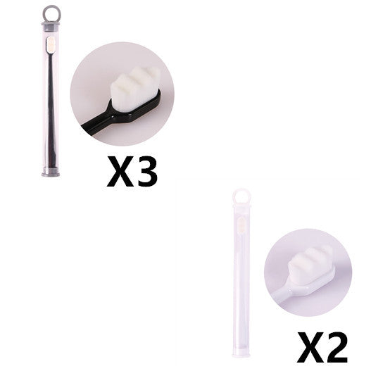 USA Local Ultra-fine Toothbrush Super Soft Bristle Deep Cleaning Brush Portable For Oral Care Tools Teeth Care Oral Cleaning Travel