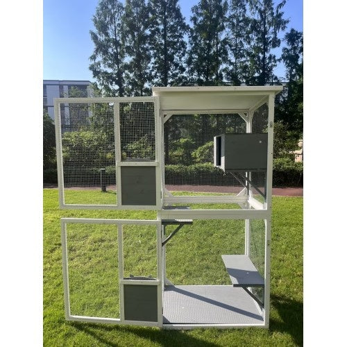 US Local Outdoor Indoor Cat Pet Climbing Frame Game Cage Cute Large Space