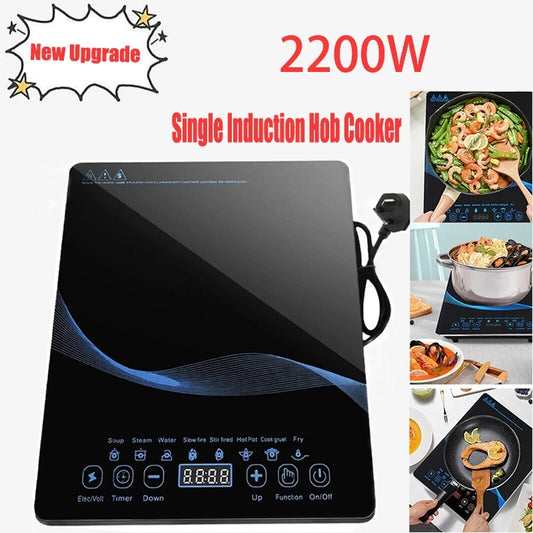 UK Local Compact Induction Cooker With High Power Output Timer Safety Lock Included