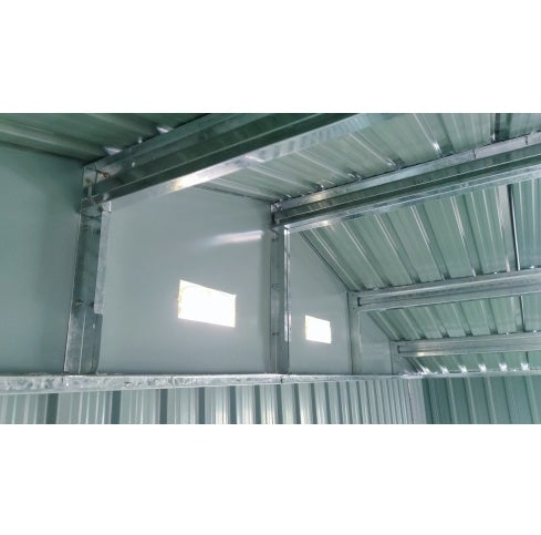 US Local Spacious Outdoor Storage Shed This 13 20FT Outdoor Storage Shed Offers A Generous 250 Square Feet Of Floor Space, Perfect For Storing Trucks, Cars, Large Tools, And Lawn Equipment. With Double Front