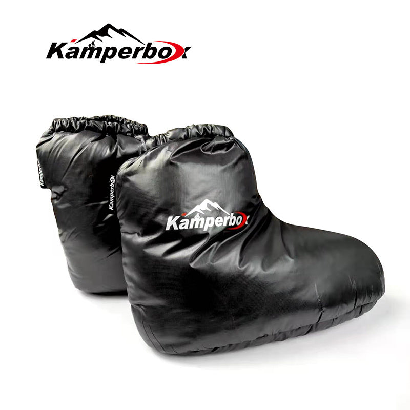 US Local Kamperbox Down Slippers Down Socks Camping Down Booties For Sleeping Bag Camping AQ3