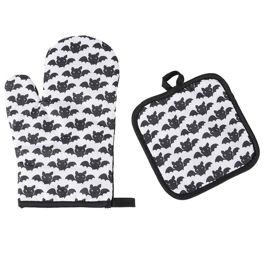 Halloween Pattern Microwave Oven Insulated Gloves