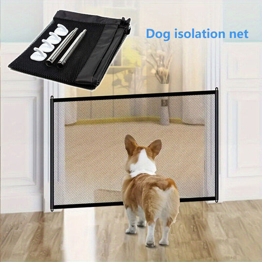 UK Local Pet Isolation Mesh No Drilling Safety Fences Net Portable Dog Cat Stair Door