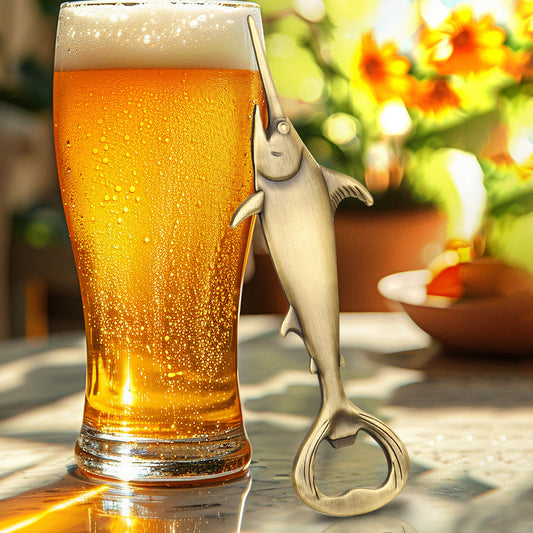 US Local Creative Swordfish Handle Metal Beer Bottle Openers Kitchen Bar Accessories Tools Beer Gifts Beer Openors Kitchen Gadgets