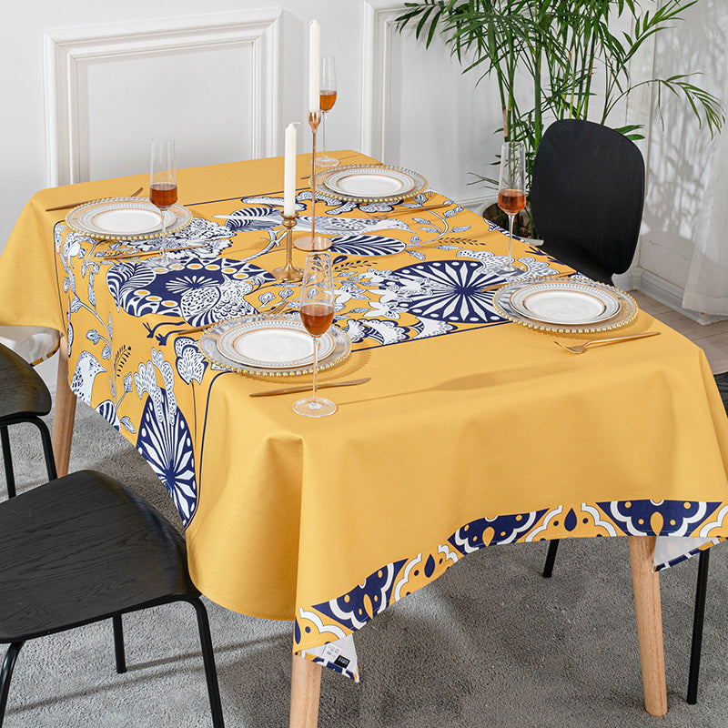 Tablecloth cotton and linen tablecloth