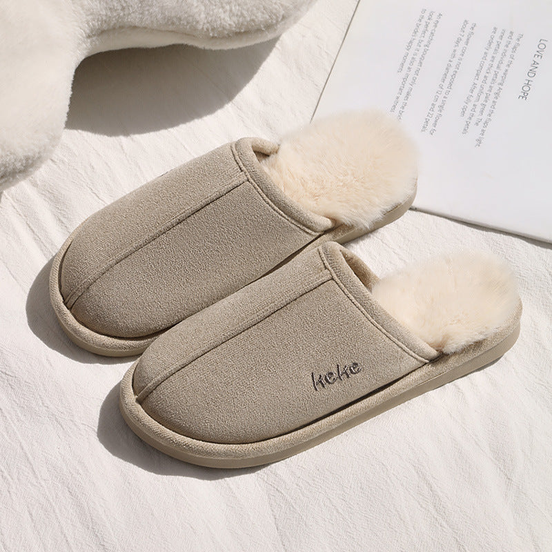 Indoor Warm Plush Cotton Slippers