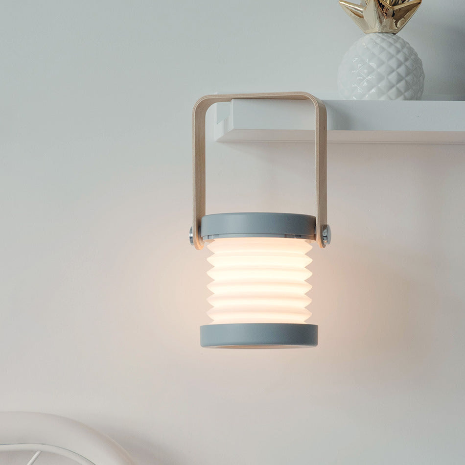 USA Local Foldable Touch Dimmable Reading LED Night Light Portable Lantern Lamp USB Rechargeable For Home Decor