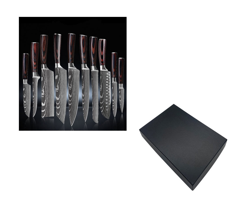 US Local 6 Piece Set 8 Piece Set 10 Piece Set Knife Chef's Knife Chef's Knife Kitchen Knife Cooking