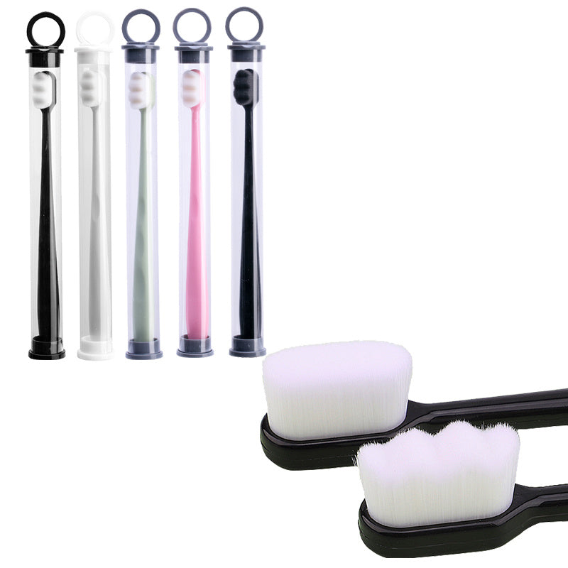 USA Local Ultra-fine Toothbrush Super Soft Bristle Deep Cleaning Brush Portable For Oral Care Tools Teeth Care Oral Cleaning Travel