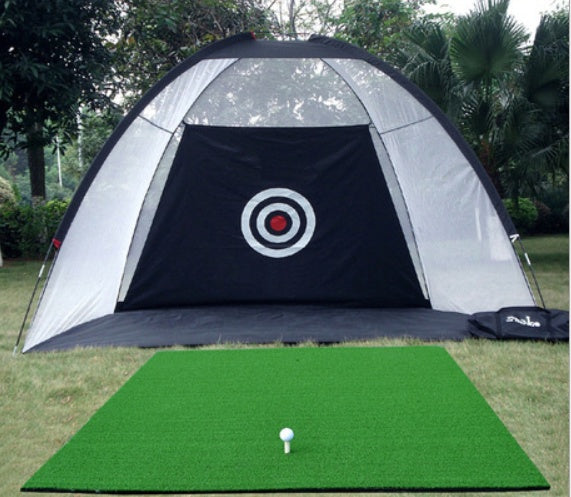 US Local Golf Practice Net Tent Golf Hitting Cage Garden Grassland Practice Tent Golf Training Equipment Mesh Outdoor