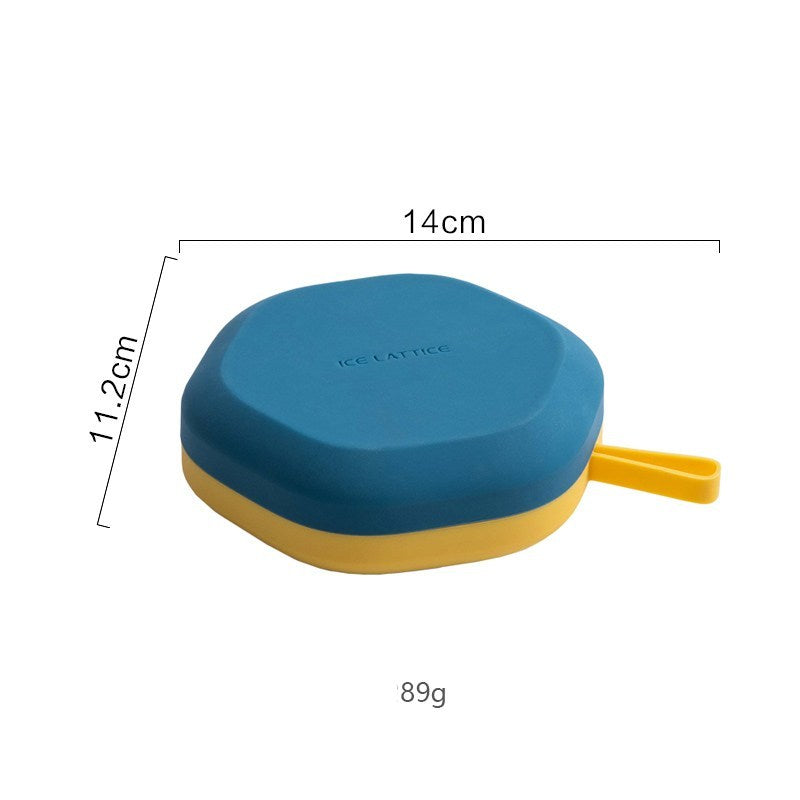 USA Local Silicone 12 Cavity Hexagon 3D Ice Mold DIY Popsicle Mould Ice Cream Makers Storage Box
