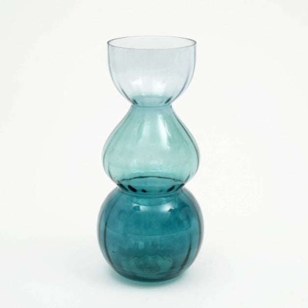 Decorative Opulent Bauble Glass Vase - Elegant Statement Piece