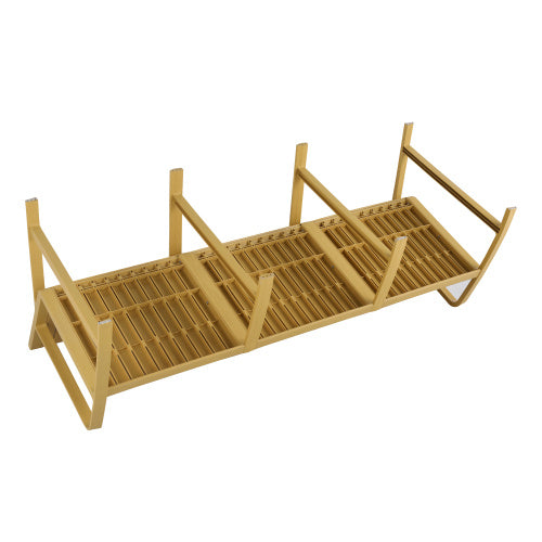 US Local 1-Piece Indoor Outdoor Furniture 3-Seater Sofa Waterproof PP Material - Easy Assembly Patio Conversation Set