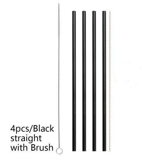 USA Local Colourful Reusable Stainless Steel Straws