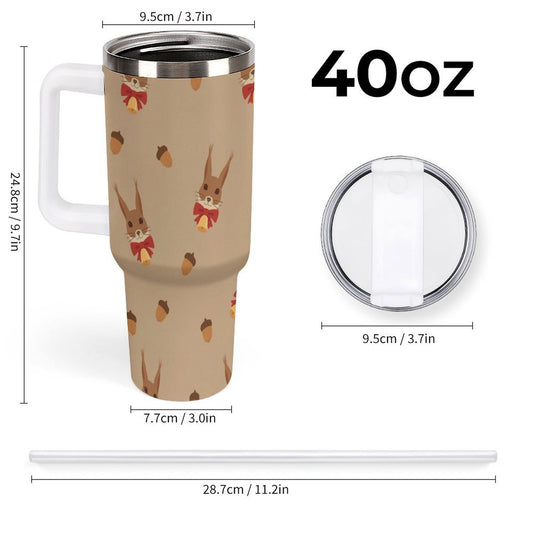 POD US Local 40 oz Large Capacity Car Cup Christmas Squirrel Nuts