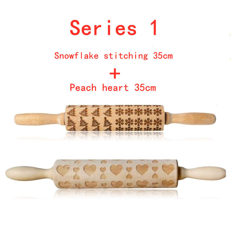 USA Local Rolling Pin Christmas Embossing