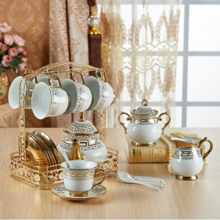 Luxury ceramic coffee saucer cup tea set