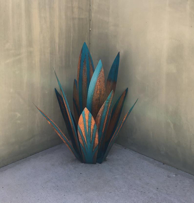 USA Local New Cross-Border Iron Art Agave Plant Ornaments Agave Garden Ornaments