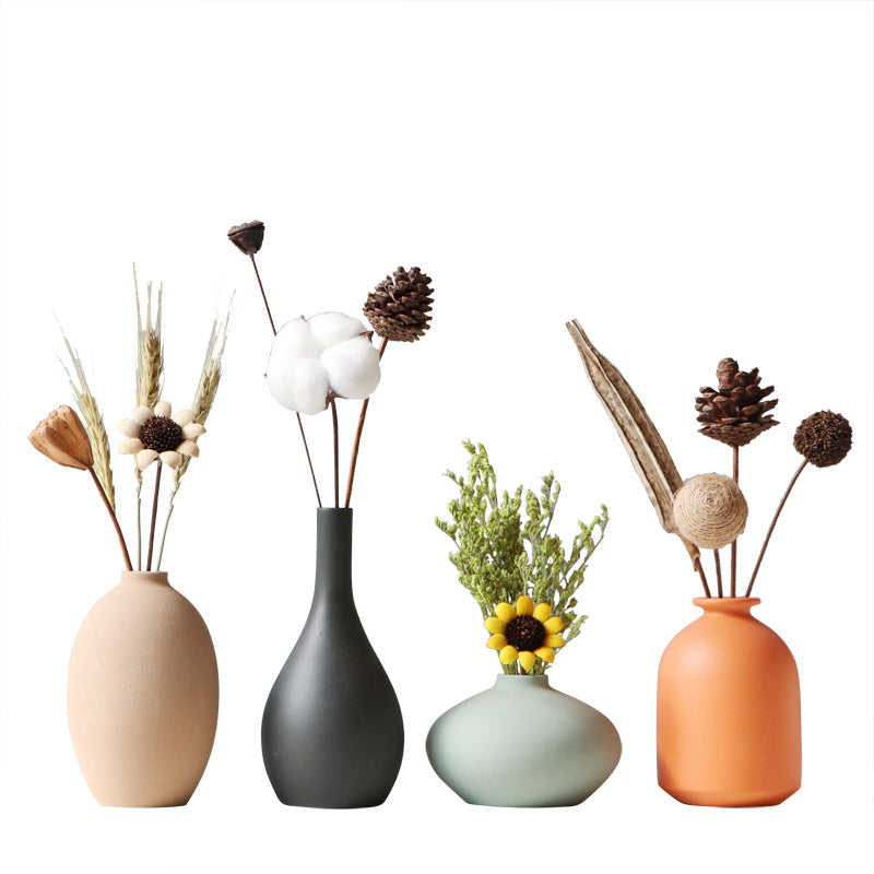 US Local Ceramic Vase Living Room TV Cabinet Flower Stand