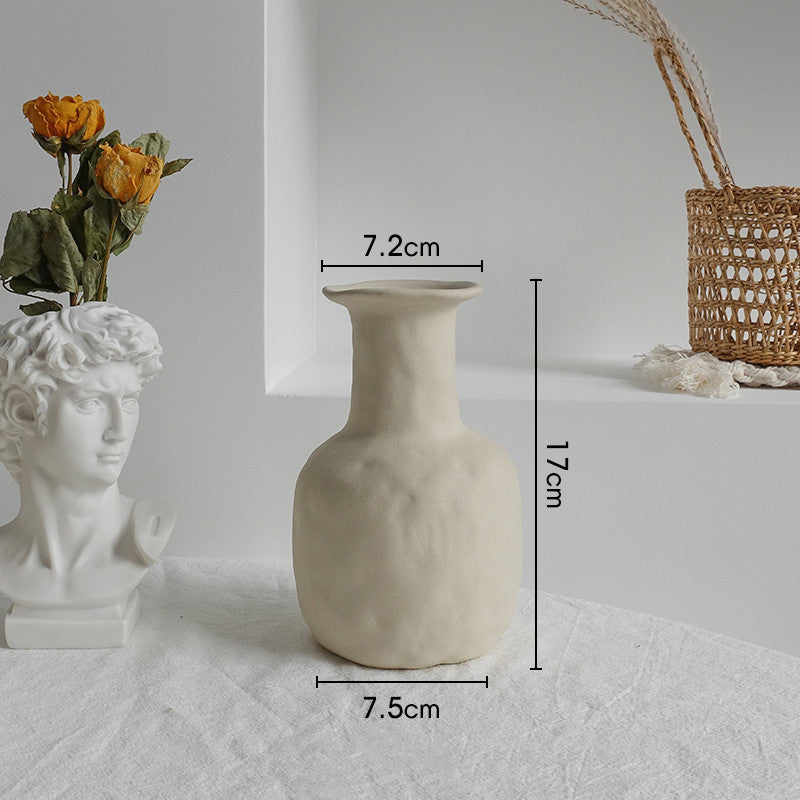 USA Local Simplicity Ceramic Vase Dry Flower Arrangement Home Decoration Ornament Living Room Display Art Vases