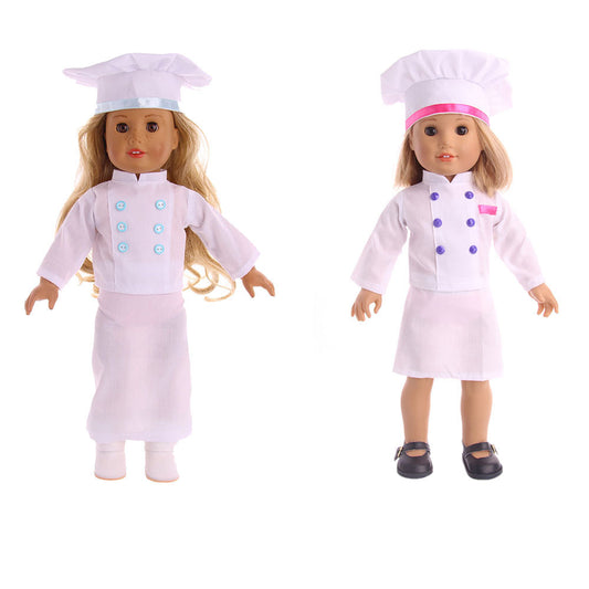 US Local Doll Clothes Americangirl Accessories Chef Clothes