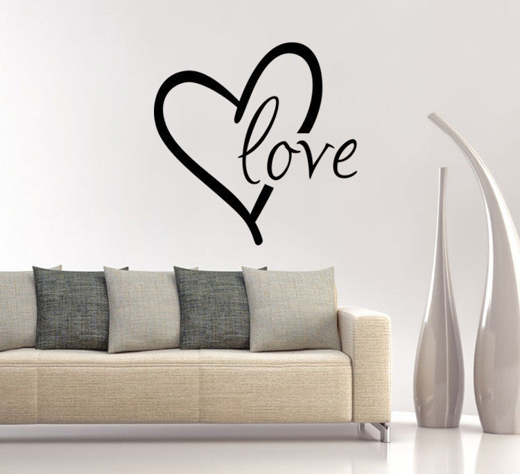 US Local Valentine'S Day Generation Carved Wall Stickers Bedroom Living Room Background Decoration Stickers