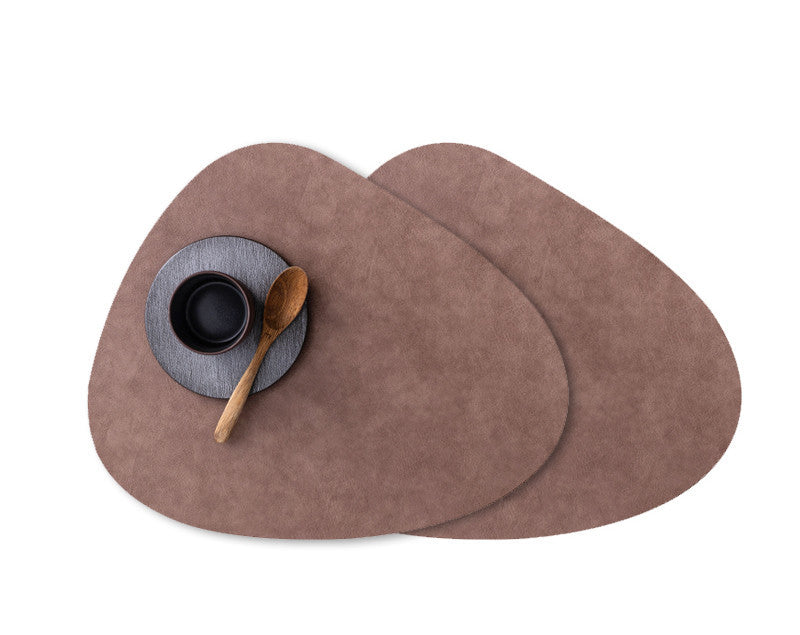 Leather Placemat Waterproof and Oilproof Pad Anti-scald Heat Insulation Pad