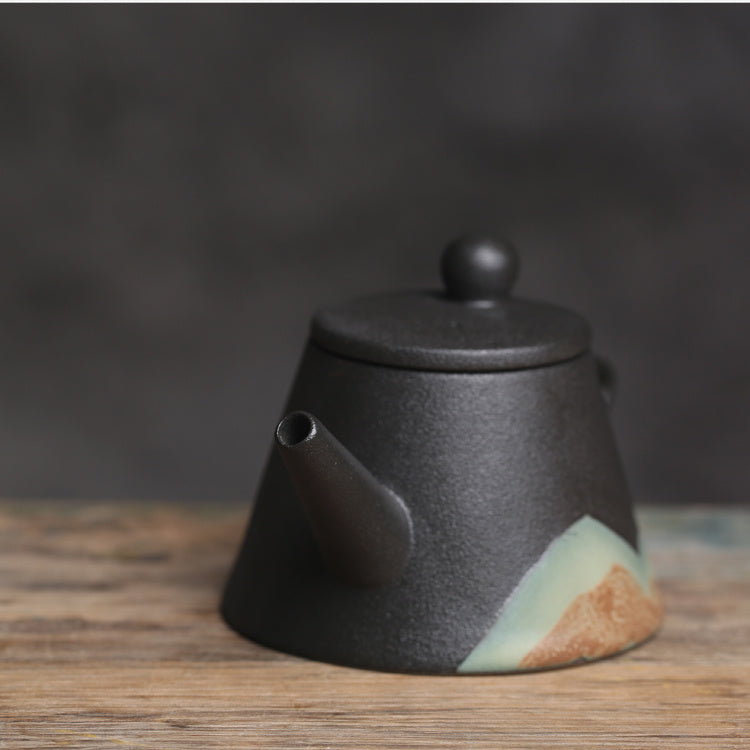 USA Local Teapot Ceramic Single Pot Underglaze Color Set Japanese Household Teapot
