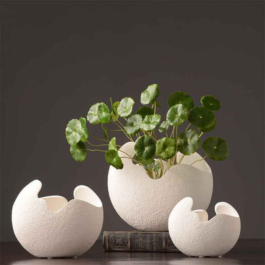 US Local Simple white ceramic vase decoration