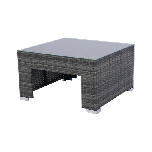 US Local 7-Piece Patio Set W Retractable Canopy Wicker Rattan Sectional Sofa