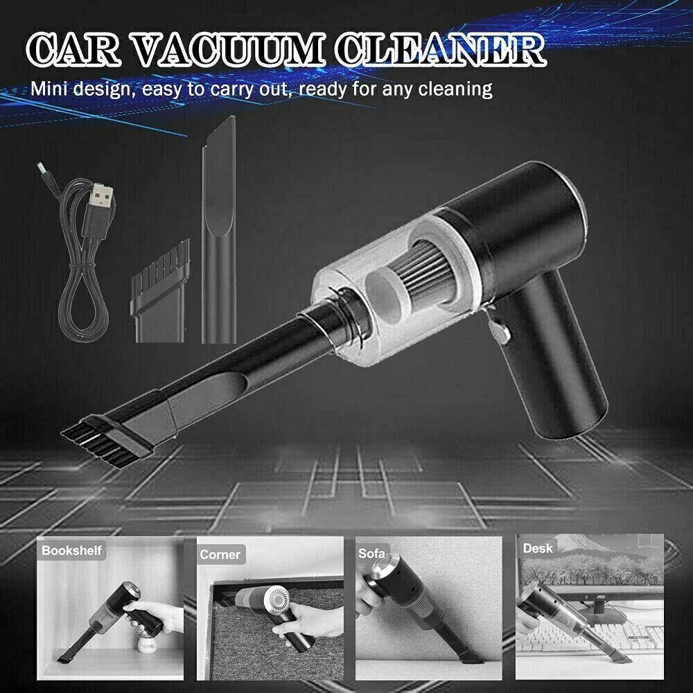 USA Local Portable Car Vacuum Cleaner, Handheld Vacuum High Power Cordless, Hand Vacuum Rechargeable Easy To Clean Car Interior, Desktop, Sofa, Keyboard, Drawer And Crevices, Small Spaces