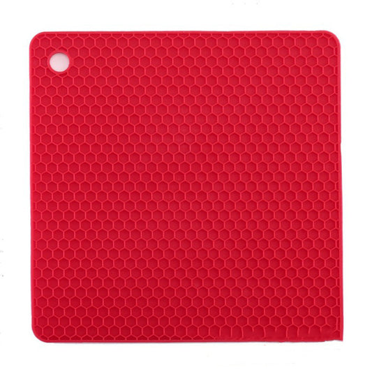 Square honeycomb cushion silicone placemat