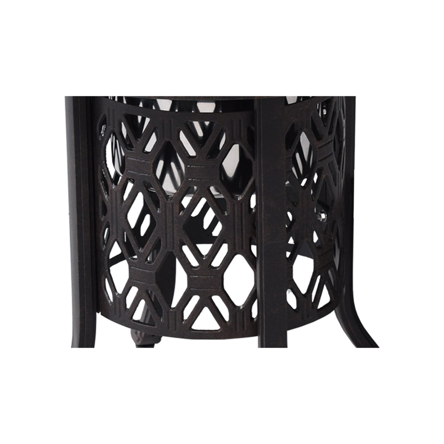 US Local Hand Brushed Patina Bronze Cast Aluminum, Food Grade 304 Stainless Steel Ice Bucket Pail Table Set