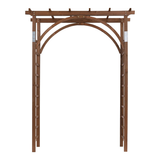 US Local 7FT Dark Brown Garden Arch
