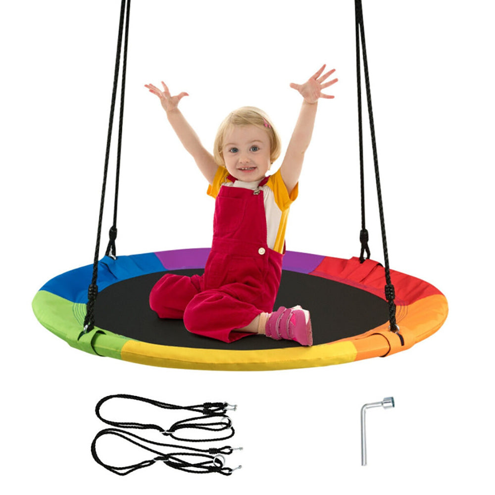 US Local 40 Inch Flying Saucer Tree Swing Outdoor Play For Kids