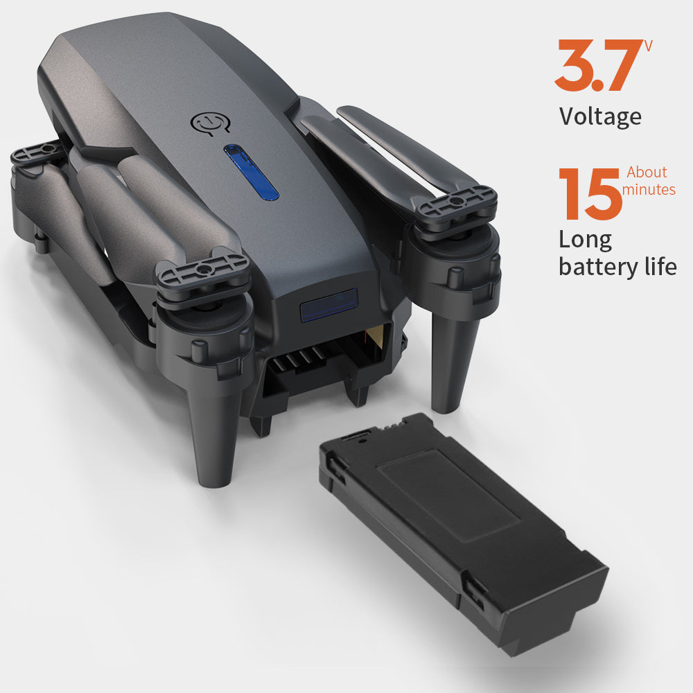 US Local E88 Dual Camera Drone, WiFi FPV Double Folding RC Quadcopter Altitude Hold, Remote Control Toy For Beginners, Ideal Men's Gift For Outdoor Fun, Great For Christmas, Halloween, And Thanksgiving