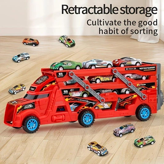 US Local Energy-releasing Deformation Catapult Toy Car Set
