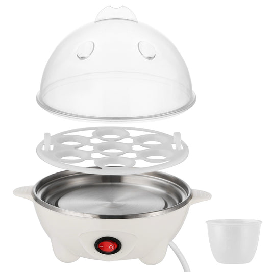 US Local 1Pc Electric Egg Cooker 7-Capacity Hard-Boiled Egg Maker With Auto-Off Measuring Cup For Hard Boiled Steamed Vegetables Seafood Dumplings