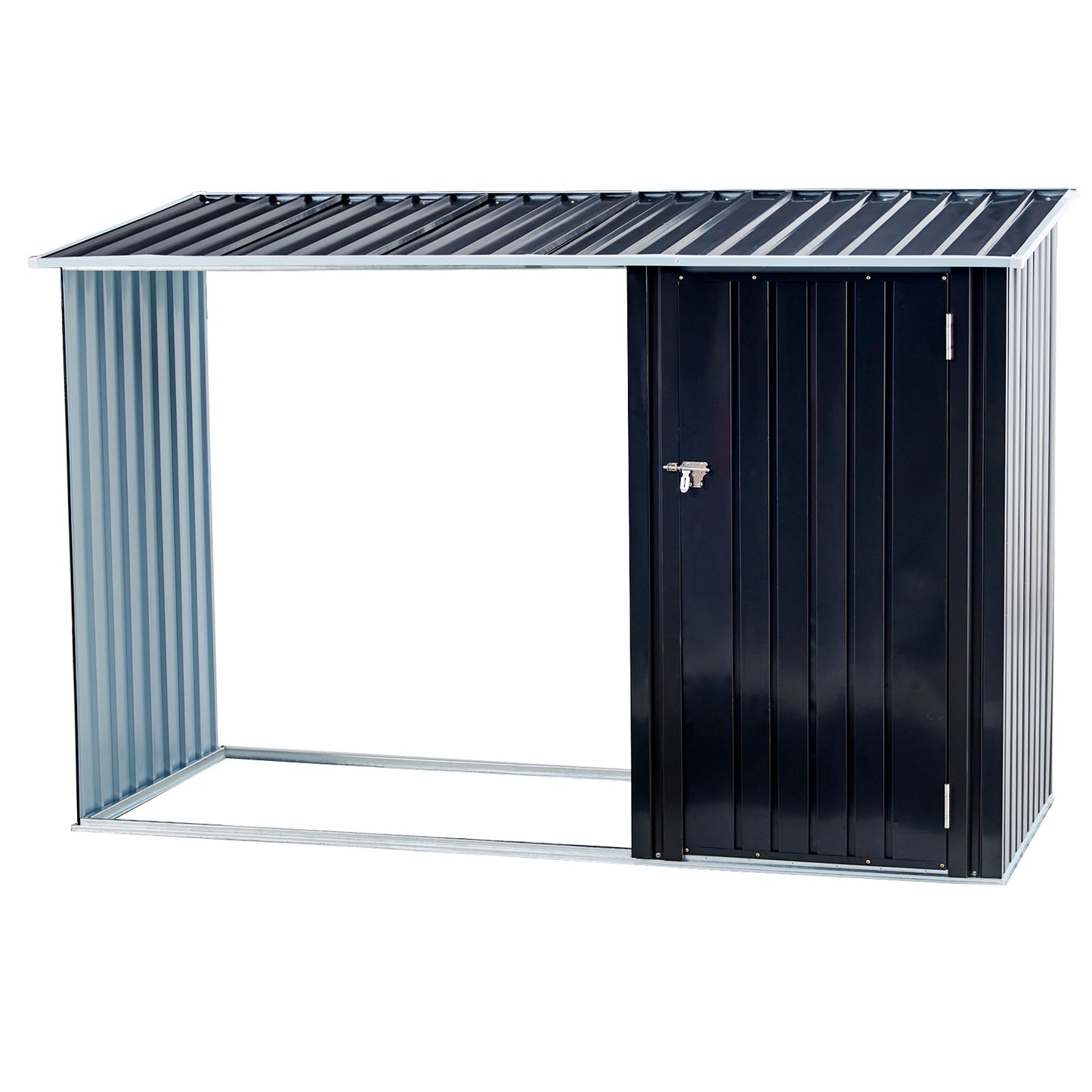 US Local Metal Firewood Storage Shed